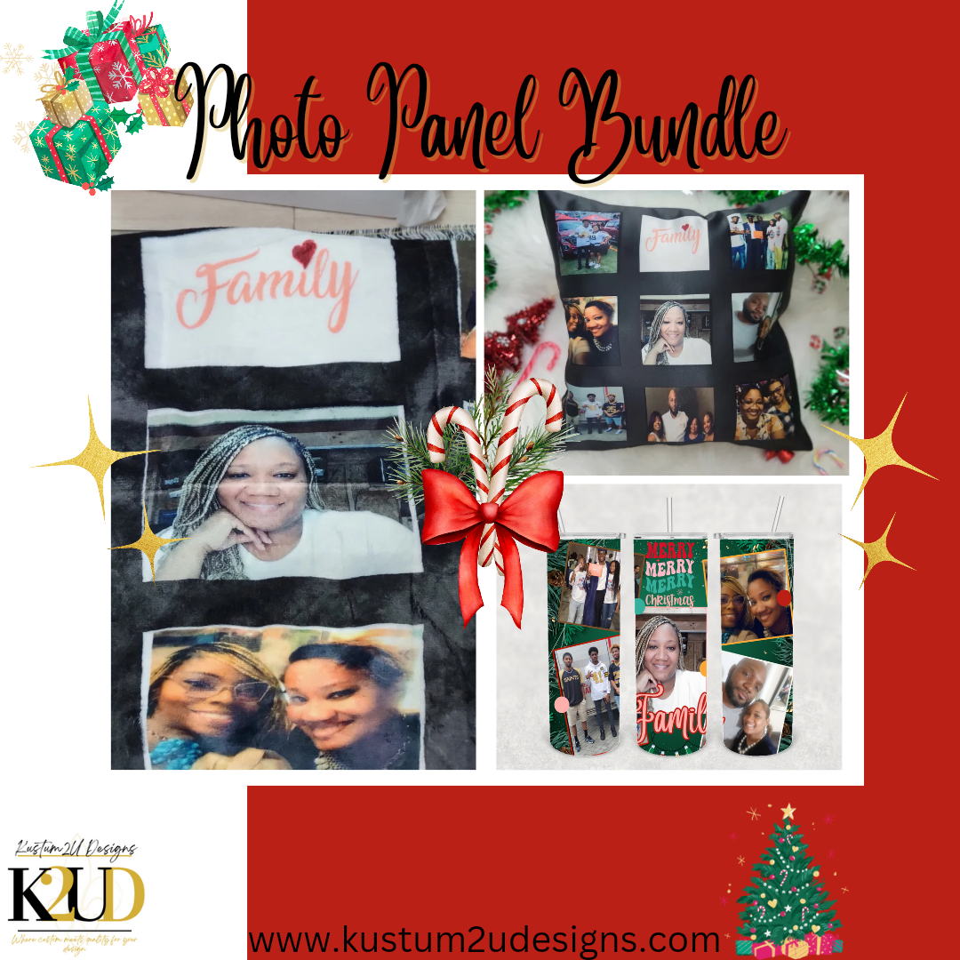 9 Photo Panel Pillow & Blanket