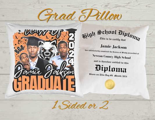 Custom Grad Pillow