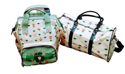 Custom Diaper/Toddler & Travel Bag Bundle