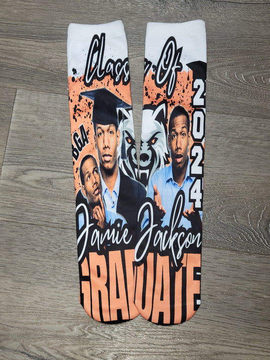 Custom Grad Socks