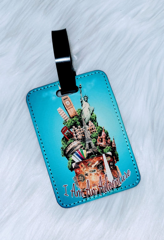 Custom Leather Luggage Tag