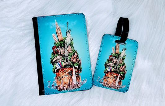 Custom Passport Cover & Luggage Tag Bundle