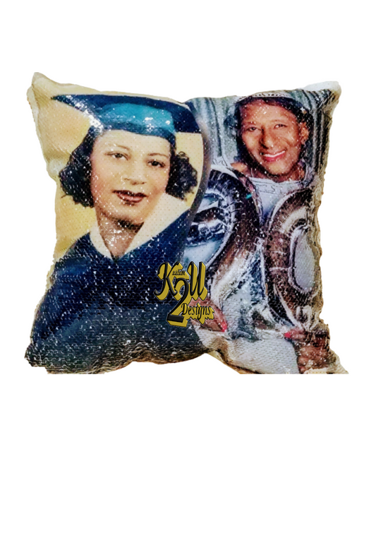 Customized Sequin Pillow