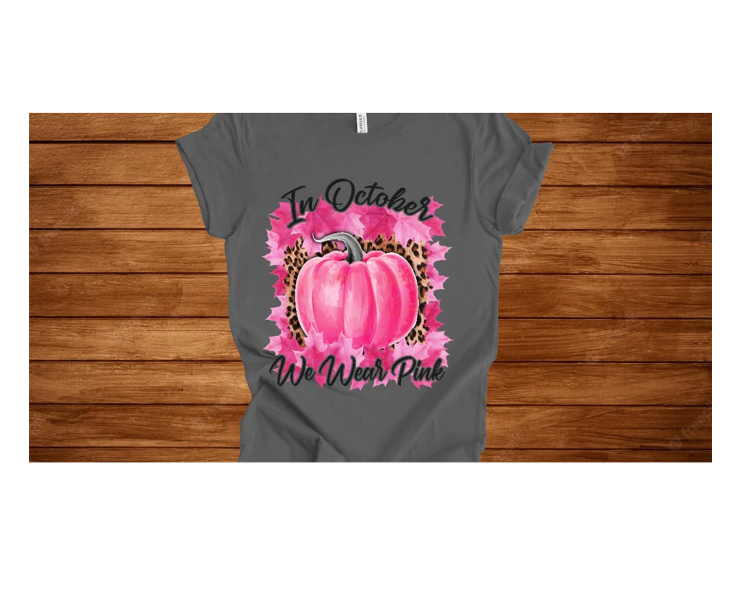 In October We Wear Pink Pumpkin